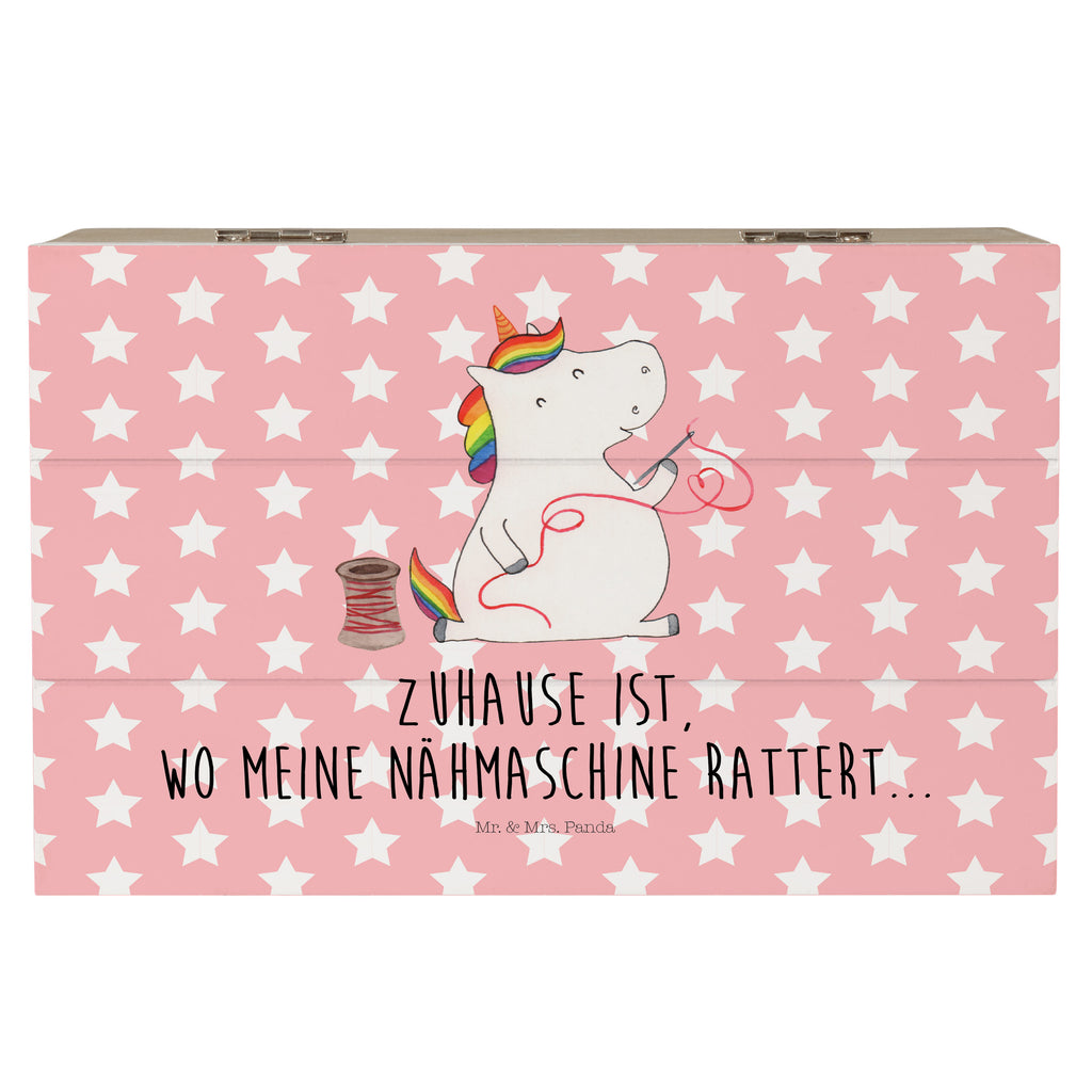 Holzkiste Einhorn Näherin Holzkiste, Kiste, Schatzkiste, Truhe, Schatulle, XXL, Erinnerungsbox, Erinnerungskiste, Dekokiste, Aufbewahrungsbox, Einhorn, Einhörner, Einhorn Deko, Pegasus, Unicorn, Näherin, nähen, Mädchen, Freundin, Häkeln, Stricken, basteln, Nähzimmer
