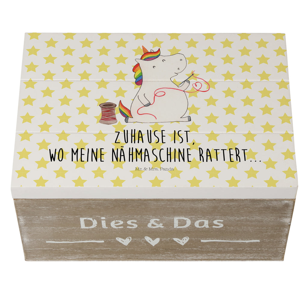 Holzkiste Einhorn Näherin Holzkiste, Kiste, Schatzkiste, Truhe, Schatulle, XXL, Erinnerungsbox, Erinnerungskiste, Dekokiste, Aufbewahrungsbox, Einhorn, Einhörner, Einhorn Deko, Pegasus, Unicorn, Näherin, nähen, Mädchen, Freundin, Häkeln, Stricken, basteln, Nähzimmer