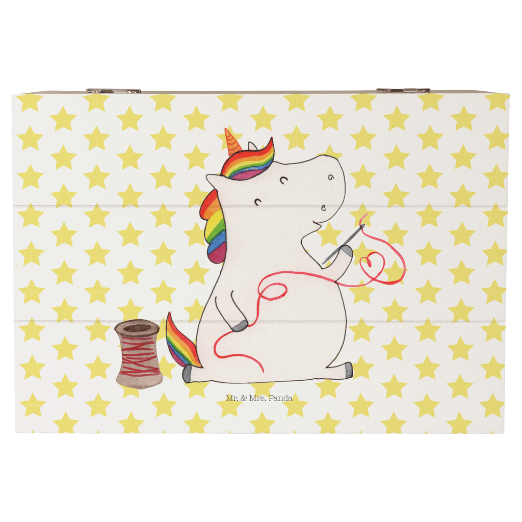 Holzkiste Einhorn Näherin Holzkiste, Kiste, Schatzkiste, Truhe, Schatulle, XXL, Erinnerungsbox, Erinnerungskiste, Dekokiste, Aufbewahrungsbox, Einhorn, Einhörner, Einhorn Deko, Pegasus, Unicorn, Näherin, nähen, Mädchen, Freundin, Häkeln, Stricken, basteln, Nähzimmer