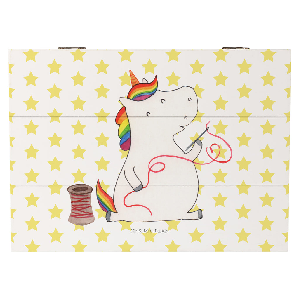 Holzkiste Einhorn Näherin Holzkiste, Kiste, Schatzkiste, Truhe, Schatulle, XXL, Erinnerungsbox, Erinnerungskiste, Dekokiste, Aufbewahrungsbox, Einhorn, Einhörner, Einhorn Deko, Pegasus, Unicorn, Näherin, nähen, Mädchen, Freundin, Häkeln, Stricken, basteln, Nähzimmer