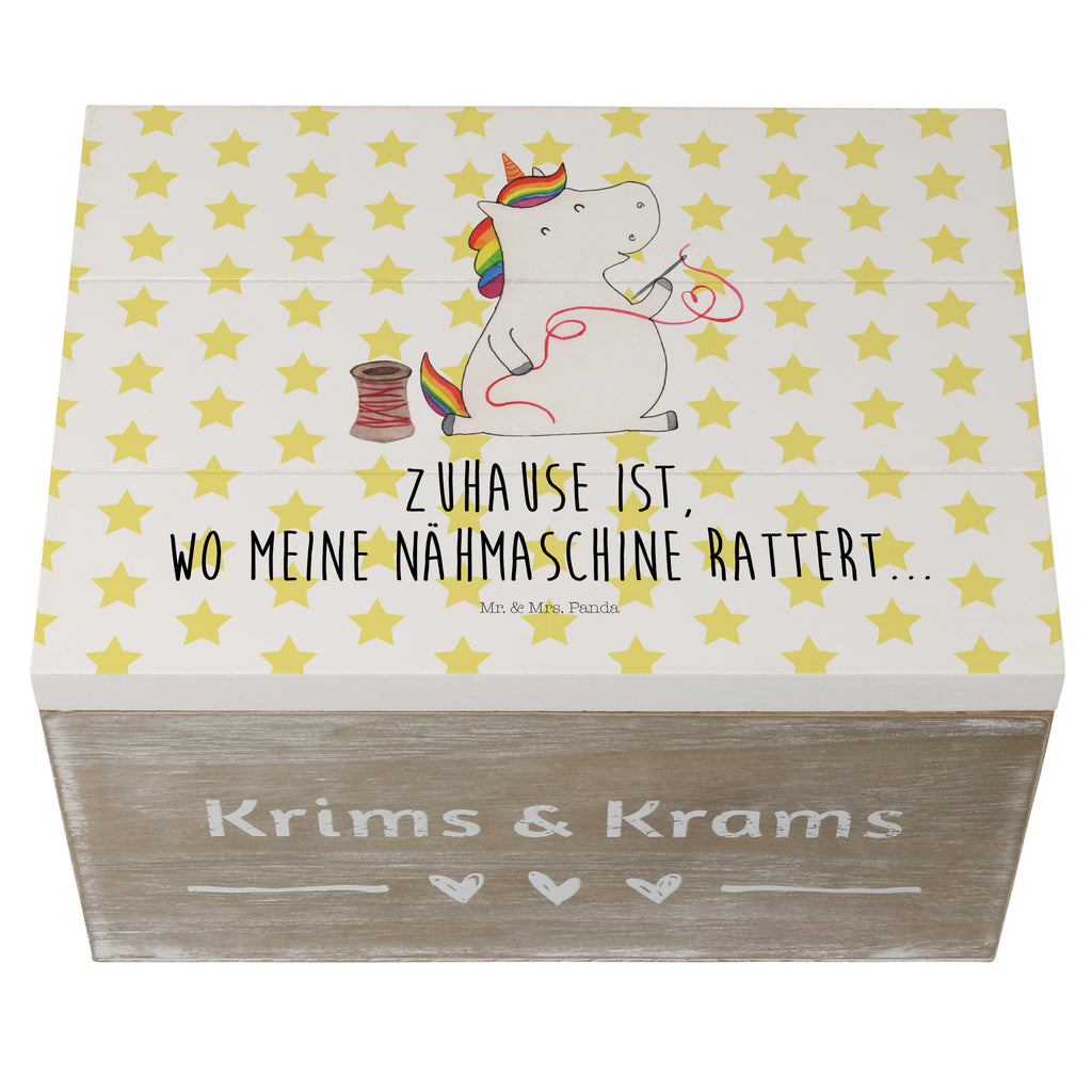 Holzkiste Einhorn Näherin Holzkiste, Kiste, Schatzkiste, Truhe, Schatulle, XXL, Erinnerungsbox, Erinnerungskiste, Dekokiste, Aufbewahrungsbox, Einhorn, Einhörner, Einhorn Deko, Pegasus, Unicorn, Näherin, nähen, Mädchen, Freundin, Häkeln, Stricken, basteln, Nähzimmer