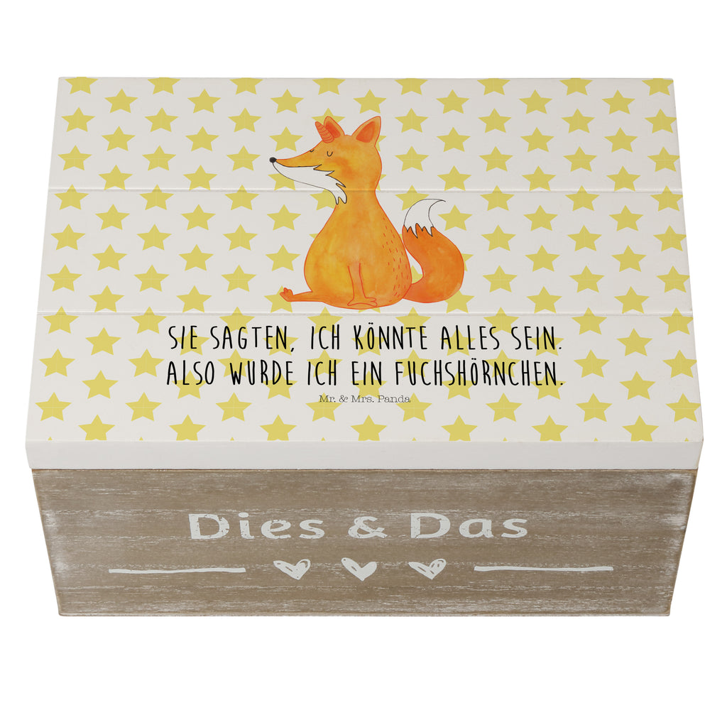 Holzkiste Fuchshörnchen Wunsch Holzkiste, Kiste, Schatzkiste, Truhe, Schatulle, XXL, Erinnerungsbox, Erinnerungskiste, Dekokiste, Aufbewahrungsbox, Einhorn, Einhörner, Einhorn Deko, Pegasus, Unicorn, Fuchs, Unicorns, Fuchshörnchen, Fuchshorn, Foxycorn, Füchse