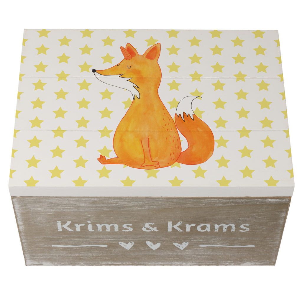 Holzkiste Fuchshörnchen Wunsch Holzkiste, Kiste, Schatzkiste, Truhe, Schatulle, XXL, Erinnerungsbox, Erinnerungskiste, Dekokiste, Aufbewahrungsbox, Einhorn, Einhörner, Einhorn Deko, Pegasus, Unicorn, Fuchs, Unicorns, Fuchshörnchen, Fuchshorn, Foxycorn, Füchse