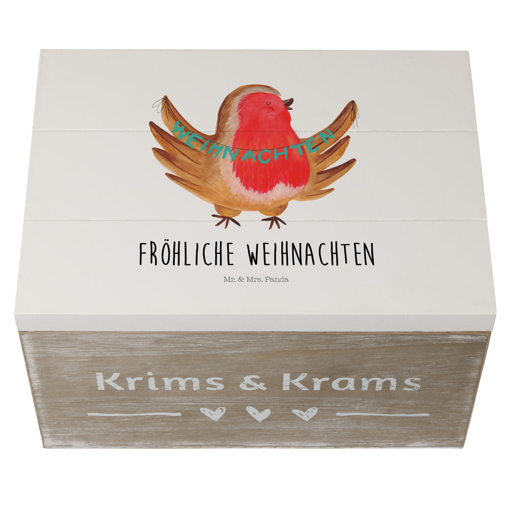 Holzkiste Rotkehlchen Weihnachten Holzkiste, Kiste, Schatzkiste, Truhe, Schatulle, XXL, Erinnerungsbox, Erinnerungskiste, Dekokiste, Aufbewahrungsbox, Winter, Weihnachten, Weihnachtsdeko, Nikolaus, Advent, Heiligabend, Wintermotiv, Frohe Weihnachten, Weihnachtsmotiv, Weihnachtsgruß, Vogel, xmas
