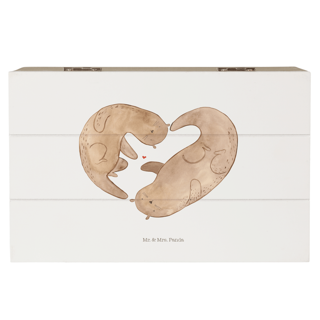 Holzkiste Otter Herz Holzkiste, Kiste, Schatzkiste, Truhe, Schatulle, XXL, Erinnerungsbox, Erinnerungskiste, Dekokiste, Aufbewahrungsbox, Otter, Fischotter, Seeotter, Liebe, Herz, Liebesbeweis, Liebesgeschenk, Bessere Hälfte, Love you, Jahrestag, Hochzeitstag, Verlobung, gemeinsames Leben