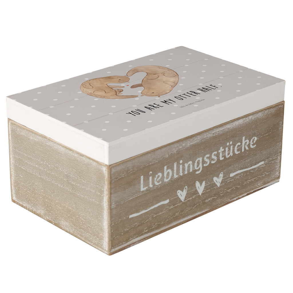 Holzkiste Otter Herz Holzkiste, Kiste, Schatzkiste, Truhe, Schatulle, XXL, Erinnerungsbox, Erinnerungskiste, Dekokiste, Aufbewahrungsbox, Otter, Fischotter, Seeotter, Liebe, Herz, Liebesbeweis, Liebesgeschenk, Bessere Hälfte, Love you, Jahrestag, Hochzeitstag, Verlobung, gemeinsames Leben