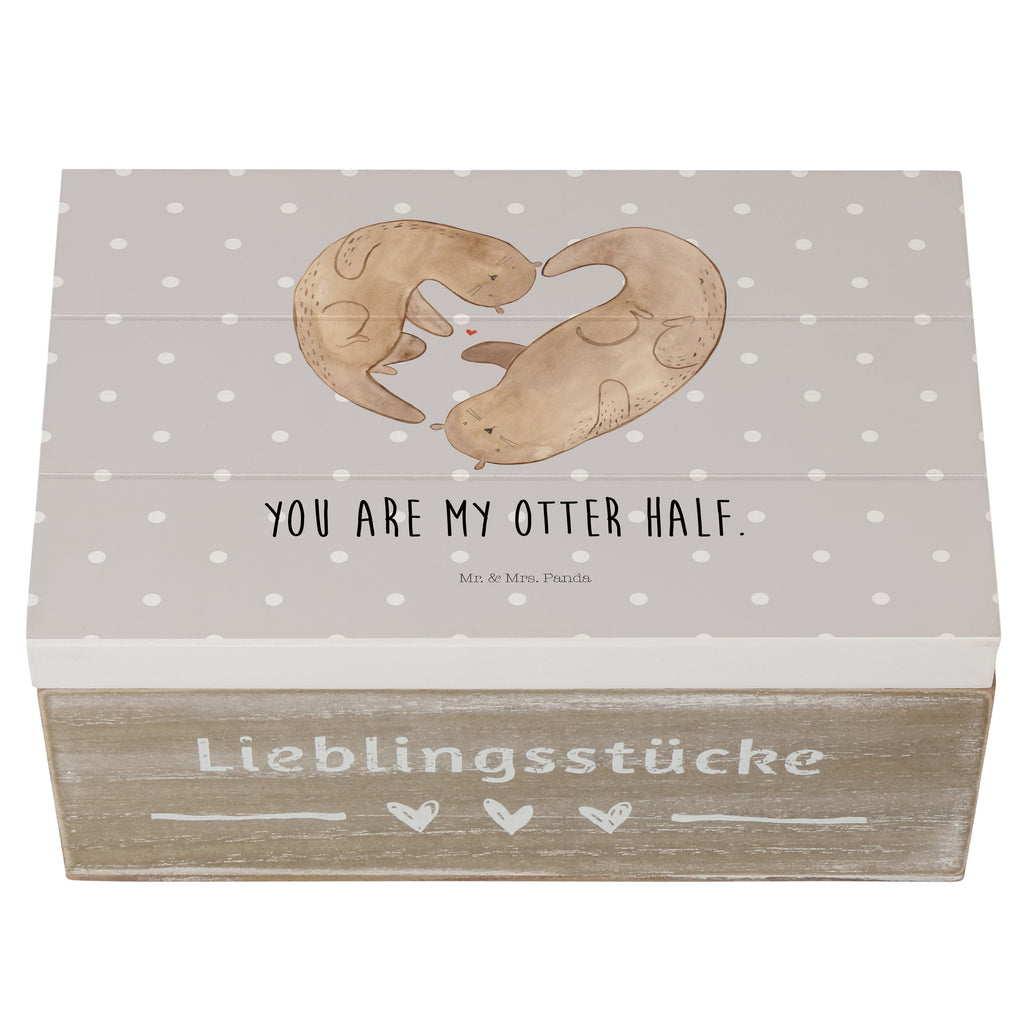 Holzkiste Otter Herz Holzkiste, Kiste, Schatzkiste, Truhe, Schatulle, XXL, Erinnerungsbox, Erinnerungskiste, Dekokiste, Aufbewahrungsbox, Otter, Fischotter, Seeotter, Liebe, Herz, Liebesbeweis, Liebesgeschenk, Bessere Hälfte, Love you, Jahrestag, Hochzeitstag, Verlobung, gemeinsames Leben