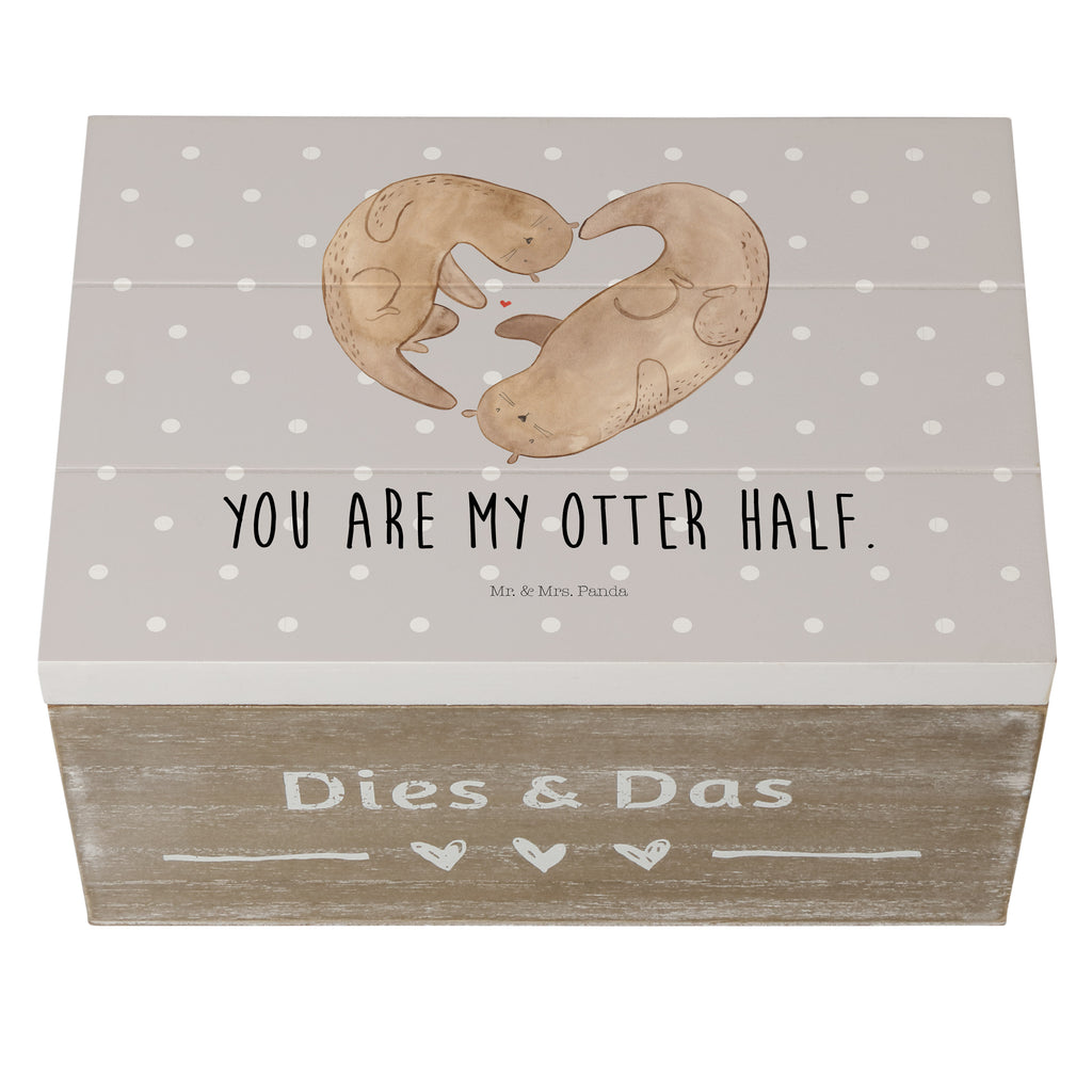 Holzkiste Otter Herz Holzkiste, Kiste, Schatzkiste, Truhe, Schatulle, XXL, Erinnerungsbox, Erinnerungskiste, Dekokiste, Aufbewahrungsbox, Otter, Fischotter, Seeotter, Liebe, Herz, Liebesbeweis, Liebesgeschenk, Bessere Hälfte, Love you, Jahrestag, Hochzeitstag, Verlobung, gemeinsames Leben
