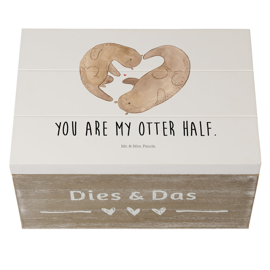 Holzkiste Otter Herz Holzkiste, Kiste, Schatzkiste, Truhe, Schatulle, XXL, Erinnerungsbox, Erinnerungskiste, Dekokiste, Aufbewahrungsbox, Otter, Fischotter, Seeotter, Liebe, Herz, Liebesbeweis, Liebesgeschenk, Bessere Hälfte, Love you, Jahrestag, Hochzeitstag, Verlobung, gemeinsames Leben