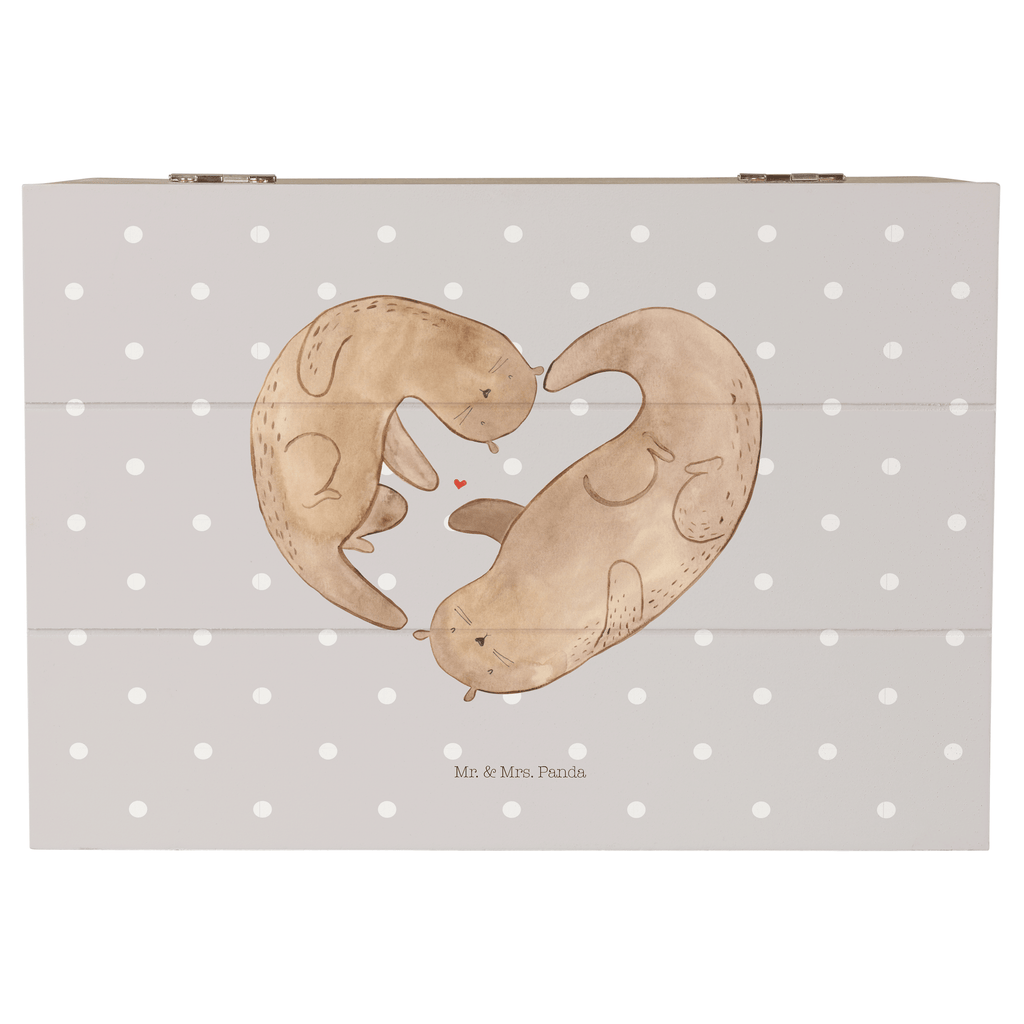 Holzkiste Otter Herz Holzkiste, Kiste, Schatzkiste, Truhe, Schatulle, XXL, Erinnerungsbox, Erinnerungskiste, Dekokiste, Aufbewahrungsbox, Otter, Fischotter, Seeotter, Liebe, Herz, Liebesbeweis, Liebesgeschenk, Bessere Hälfte, Love you, Jahrestag, Hochzeitstag, Verlobung, gemeinsames Leben