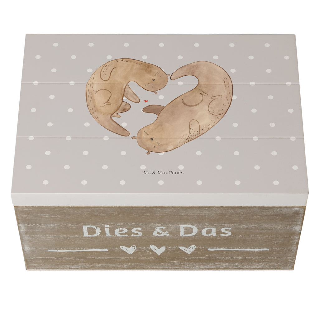 Holzkiste Otter Herz Holzkiste, Kiste, Schatzkiste, Truhe, Schatulle, XXL, Erinnerungsbox, Erinnerungskiste, Dekokiste, Aufbewahrungsbox, Otter, Fischotter, Seeotter, Liebe, Herz, Liebesbeweis, Liebesgeschenk, Bessere Hälfte, Love you, Jahrestag, Hochzeitstag, Verlobung, gemeinsames Leben