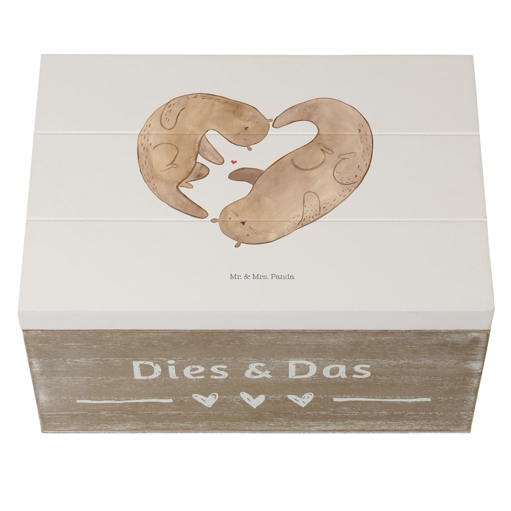 Holzkiste Otter Herz Holzkiste, Kiste, Schatzkiste, Truhe, Schatulle, XXL, Erinnerungsbox, Erinnerungskiste, Dekokiste, Aufbewahrungsbox, Otter, Fischotter, Seeotter, Liebe, Herz, Liebesbeweis, Liebesgeschenk, Bessere Hälfte, Love you, Jahrestag, Hochzeitstag, Verlobung, gemeinsames Leben