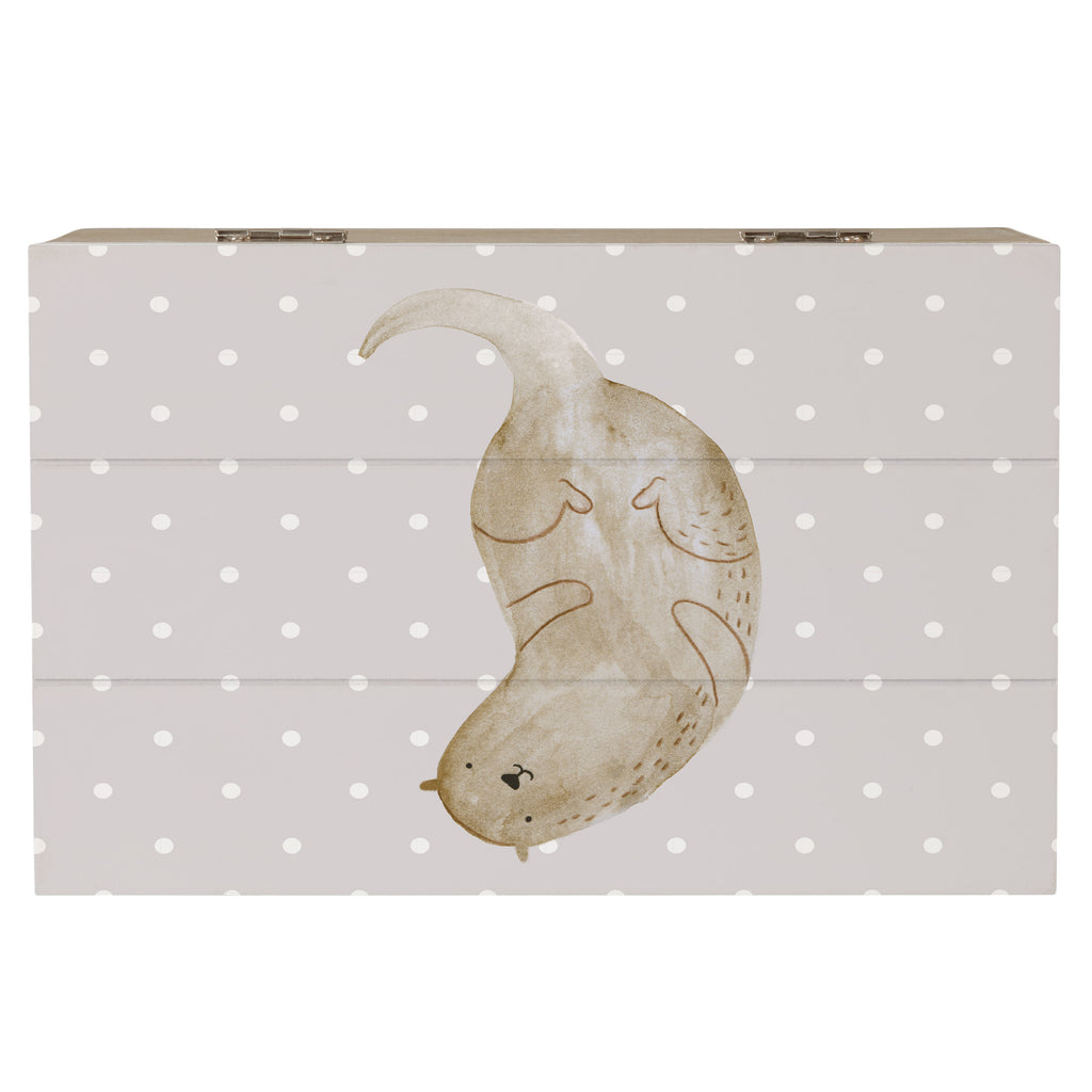 Holzkiste Otter kopfüber Holzkiste, Kiste, Schatzkiste, Truhe, Schatulle, XXL, Erinnerungsbox, Erinnerungskiste, Dekokiste, Aufbewahrungsbox, Otter, Fischotter, Seeotter, Otter Seeotter See Otter