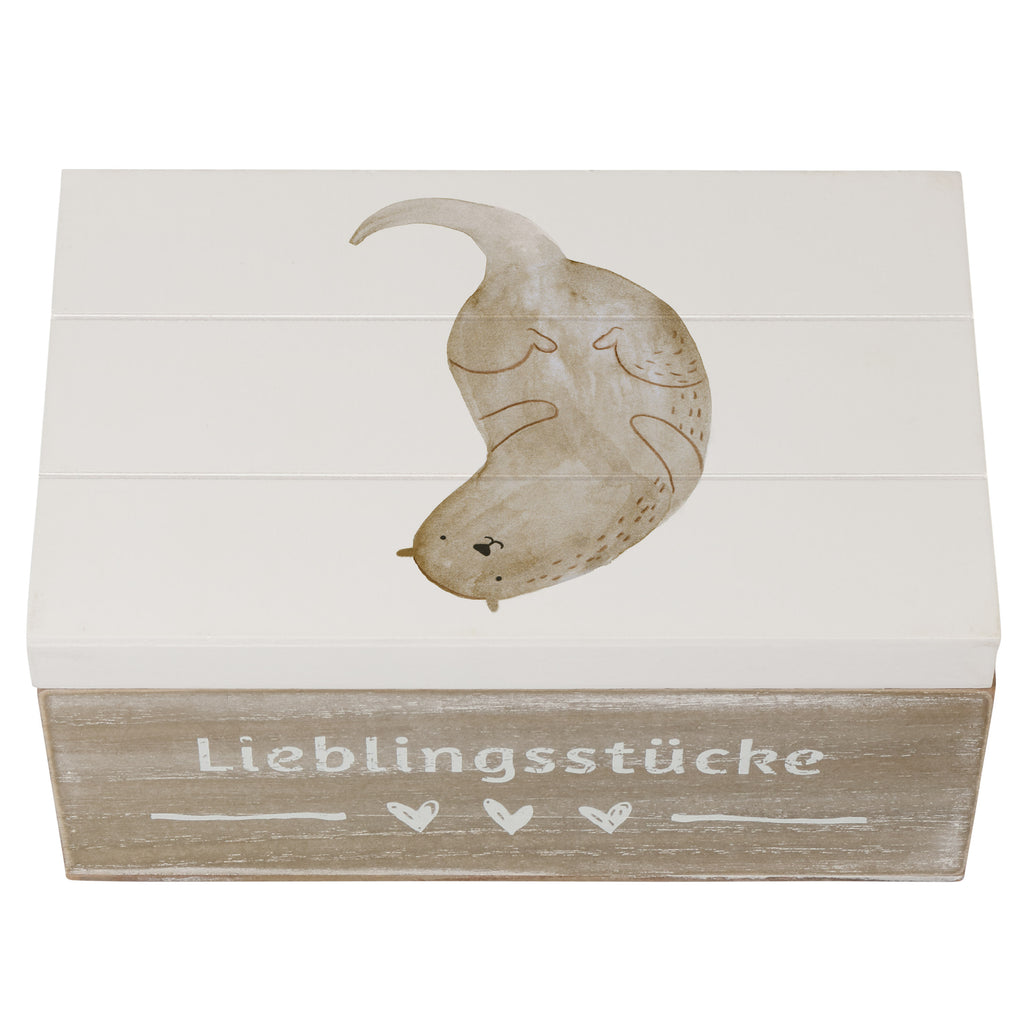 Holzkiste Otter kopfüber Holzkiste, Kiste, Schatzkiste, Truhe, Schatulle, XXL, Erinnerungsbox, Erinnerungskiste, Dekokiste, Aufbewahrungsbox, Otter, Fischotter, Seeotter, Otter Seeotter See Otter