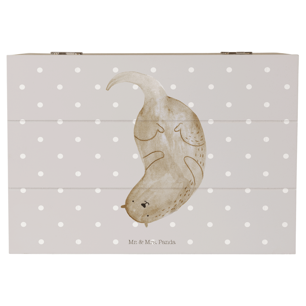 Holzkiste Otter kopfüber Holzkiste, Kiste, Schatzkiste, Truhe, Schatulle, XXL, Erinnerungsbox, Erinnerungskiste, Dekokiste, Aufbewahrungsbox, Otter, Fischotter, Seeotter, Otter Seeotter See Otter