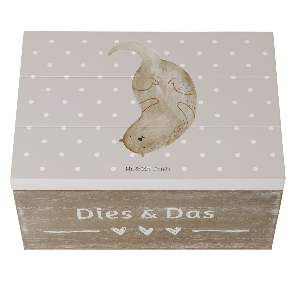 Holzkiste Otter kopfüber Holzkiste, Kiste, Schatzkiste, Truhe, Schatulle, XXL, Erinnerungsbox, Erinnerungskiste, Dekokiste, Aufbewahrungsbox, Otter, Fischotter, Seeotter, Otter Seeotter See Otter
