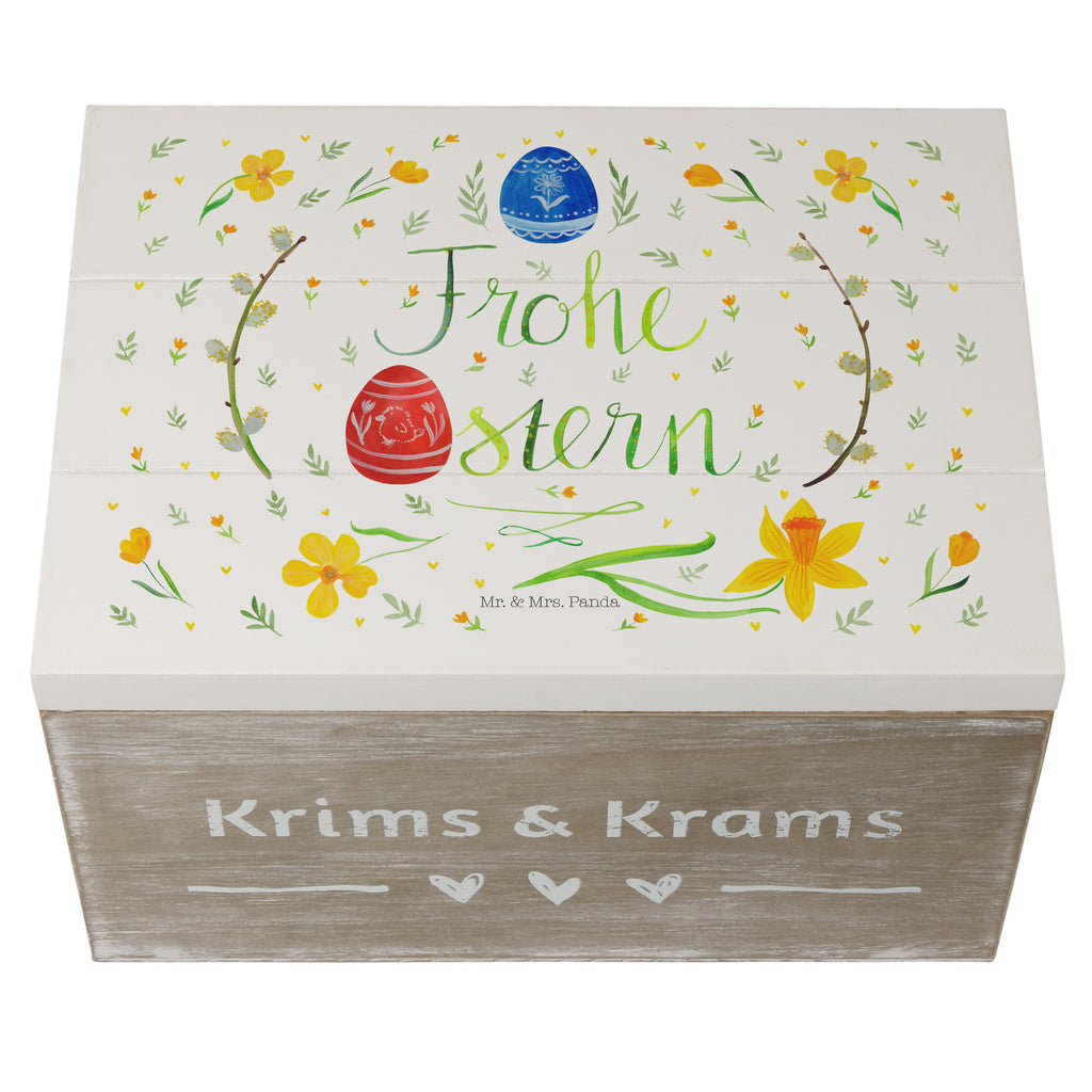 Holzkiste Frohe Ostern Holzkiste, Kiste, Schatzkiste, Truhe, Schatulle, XXL, Erinnerungsbox, Erinnerungskiste, Dekokiste, Aufbewahrungsbox, Ostern, Osterhase, Ostergeschenke, Osternest, Osterdeko, Geschenk zu Ostern, Frohe Ostern, Ostergrüße, Osterblume, Osterei, bemalte Ostereier, Weidenkätzchen. Lettering