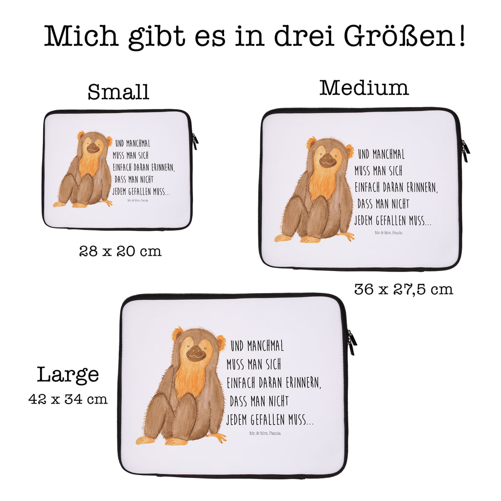 20 x 28 Notebook Tasche  Affe Notebook Tasche, Laptop, Computertasche, Tasche, Afrika, Wildtiere, Affe, Äffchen, Affen, Selbstliebe, Respekt, Motivation, Selbstachtung, Liebe, Selbstbewusstsein, Selfcare