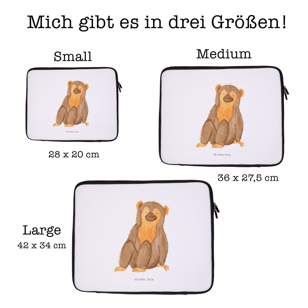 20 x 28 Notebook Tasche  Affe Notebook Tasche, Laptop, Computertasche, Tasche, Afrika, Wildtiere, Affe, Äffchen, Affen, Selbstliebe, Respekt, Motivation, Selbstachtung, Liebe, Selbstbewusstsein, Selfcare