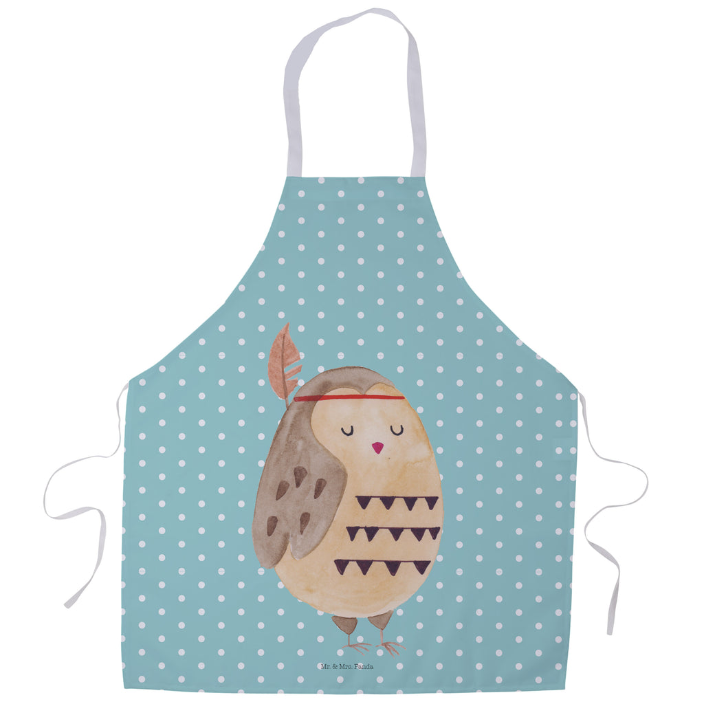 Kochschürze Eule Federschmuck Schürze, Backschürze, Küchenschürze, Grillschürze, Latzschürze, Eule, Eule Deko, Owl, Das Leben ist ein Abenteuer, Reisespruch, Federschmuck, Dekoration
