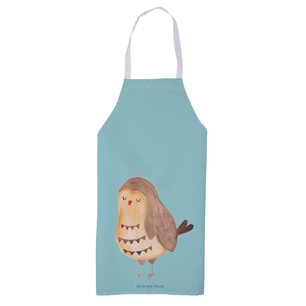 Kochschürze Eule Zufrieden Schürze, Backschürze, Küchenschürze, Grillschürze, Latzschürze, Eule, Eule Spruch, Eule deko, Owl, Liebe Spruch, Romantisch, Wortspiel lustig, Spruch schön, Geschenk Hochzeitstag