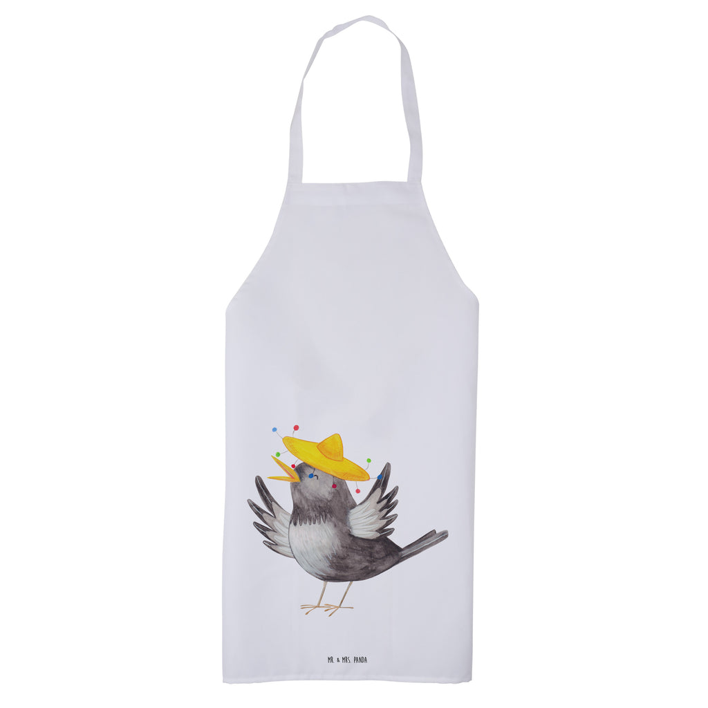 Kochschürze Rabe mit Sombrero Schürze, Backschürze, Küchenschürze, Grillschürze, Latzschürze, Tiermotive, Gute Laune, lustige Sprüche, Tiere, Rabe, Vogel, Vögel, Spruch positiv, fröhlich sein, glücklich sein, Glück Spruch, froh, Elster, Motivation