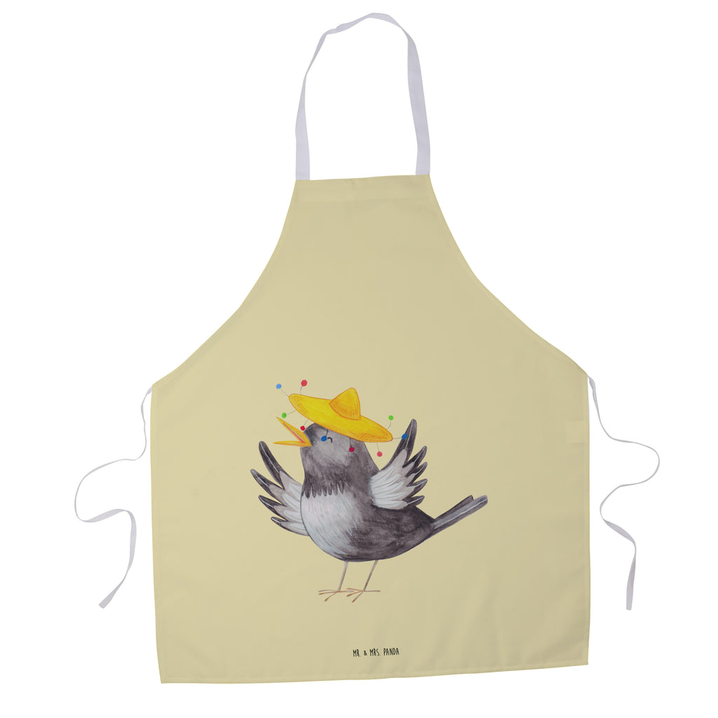 Kochschürze Rabe mit Sombrero Schürze, Backschürze, Küchenschürze, Grillschürze, Latzschürze, Tiermotive, Gute Laune, lustige Sprüche, Tiere, Rabe, Vogel, Vögel, Spruch positiv, fröhlich sein, glücklich sein, Glück Spruch, froh, Elster, Motivation