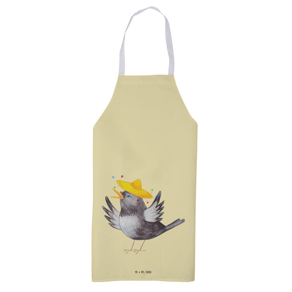 Kochschürze Rabe mit Sombrero Schürze, Backschürze, Küchenschürze, Grillschürze, Latzschürze, Tiermotive, Gute Laune, lustige Sprüche, Tiere, Rabe, Vogel, Vögel, Spruch positiv, fröhlich sein, glücklich sein, Glück Spruch, froh, Elster, Motivation