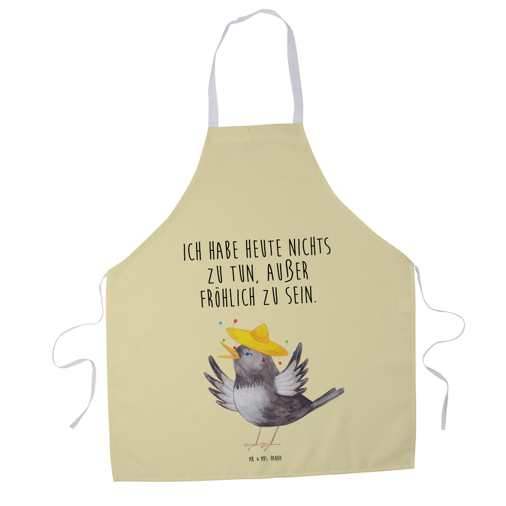 Kochschürze Rabe mit Sombrero Schürze, Backschürze, Küchenschürze, Grillschürze, Latzschürze, Tiermotive, Gute Laune, lustige Sprüche, Tiere, Rabe, Vogel, Vögel, Spruch positiv, fröhlich sein, glücklich sein, Glück Spruch, froh, Elster, Motivation