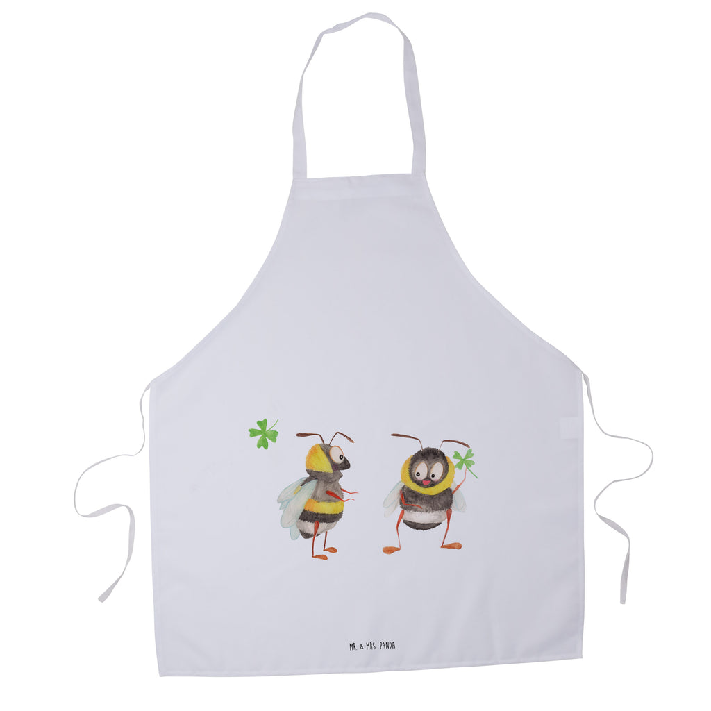 Kochschürze Hummeln mit Kleeblatt Schürze, Backschürze, Küchenschürze, Grillschürze, Latzschürze, Tiermotive, Gute Laune, lustige Sprüche, Tiere, Hummel, Biene, Spruch positiv, Biene Deko, Spruch schön, glücklich sein, glücklich werden, Spruch fröhlich