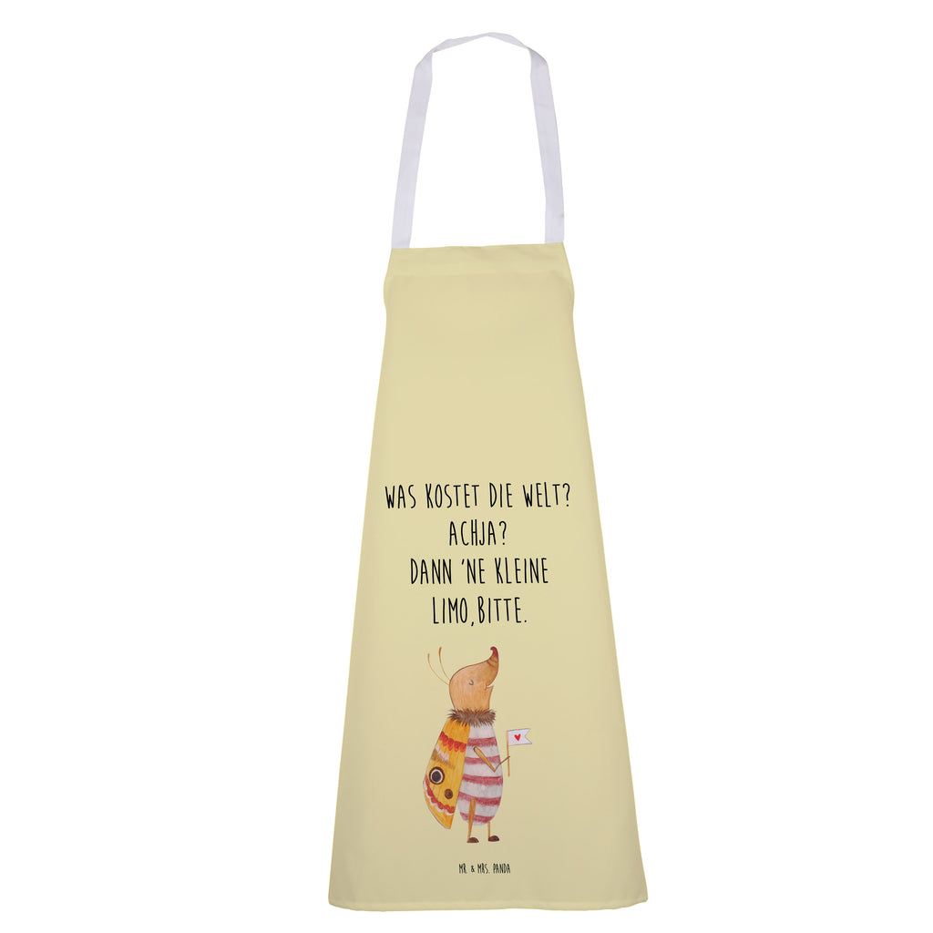 Kochschürze Nachtfalter mit Fähnchen Schürze, Backschürze, Küchenschürze, Grillschürze, Latzschürze, Tiermotive, Gute Laune, lustige Sprüche, Tiere, Nachtfalter, Käfer, Spruch lustig, Spruch witzig, süß, niedlich, Küche Deko, Was kostet die Welt