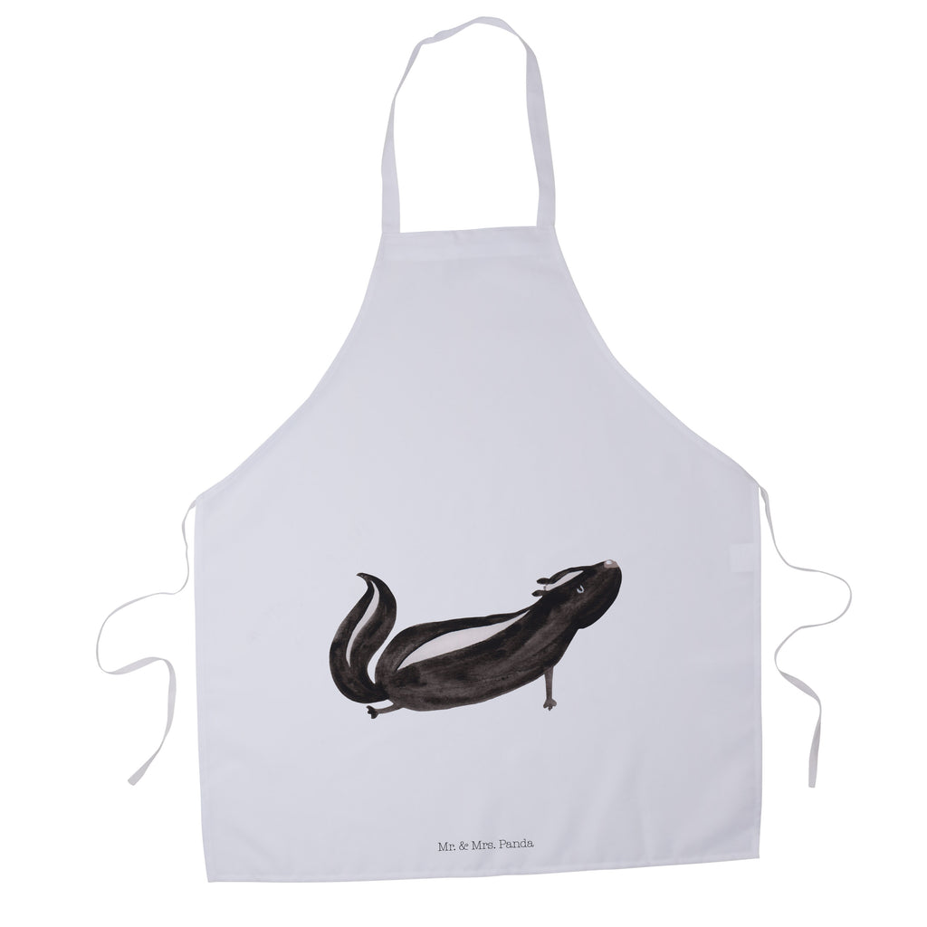 Kochschürze Stinktier Yoga Schürze, Backschürze, Küchenschürze, Grillschürze, Latzschürze, Stinktier, Skunk, Wildtier, Raubtier, Stinker, Stinki, Yoga, Namaste, Lebe, Liebe, Lache