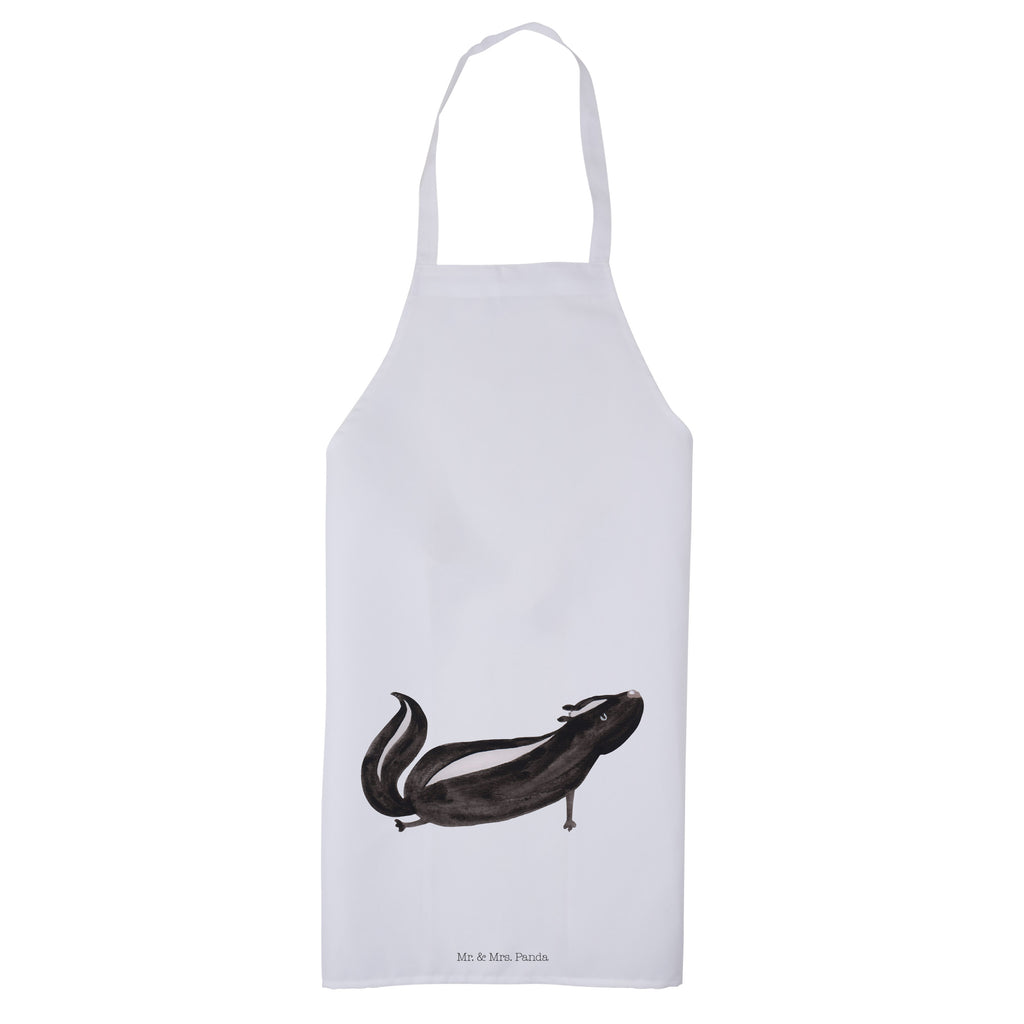 Kochschürze Stinktier Yoga Schürze, Backschürze, Küchenschürze, Grillschürze, Latzschürze, Stinktier, Skunk, Wildtier, Raubtier, Stinker, Stinki, Yoga, Namaste, Lebe, Liebe, Lache
