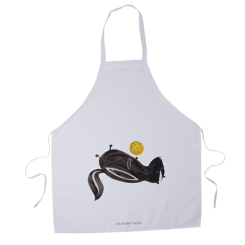 Kochschürze Stinktier Ball Schürze, Backschürze, Küchenschürze, Grillschürze, Latzschürze, Stinktier, Skunk, Wildtier, Raubtier, Stinker, Stinki, verspielt, Weisheit