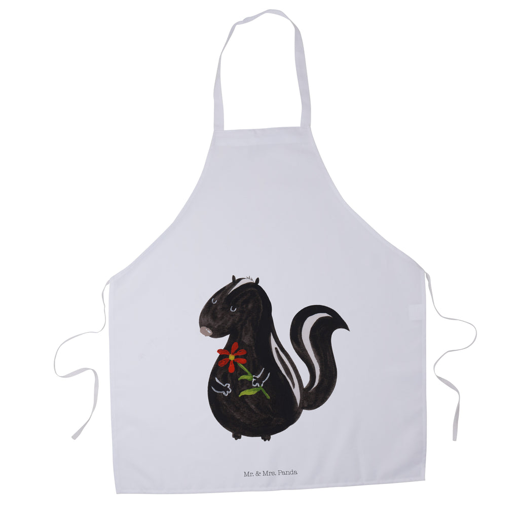 Kochschürze Stinktier Blume Schürze, Backschürze, Küchenschürze, Grillschürze, Latzschürze, Stinktier, Skunk, Wildtier, Raubtier, Stinker, Stinki, Tagträumer, verträumt, Dreams, Träume