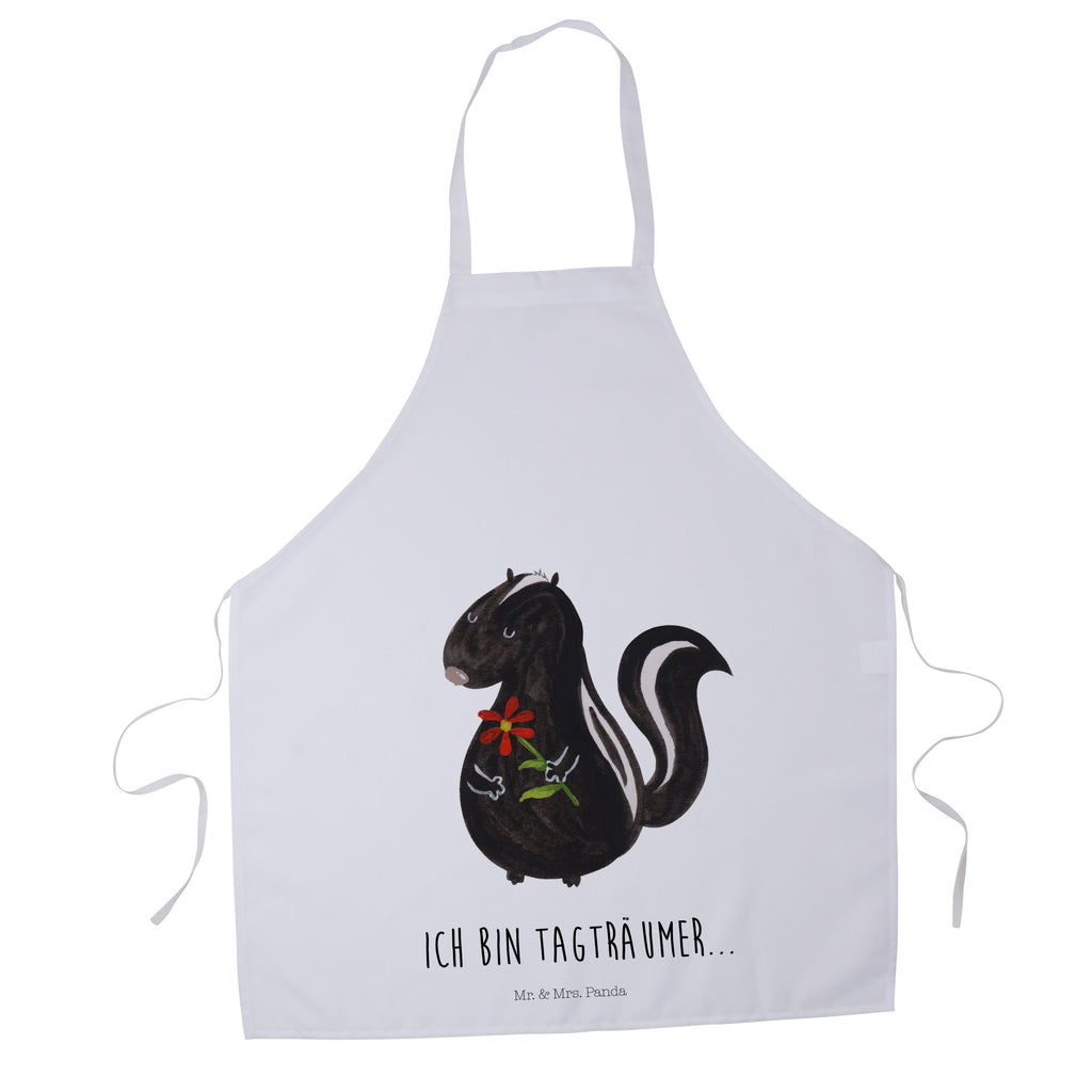 Kochschürze Stinktier Blume Schürze, Backschürze, Küchenschürze, Grillschürze, Latzschürze, Stinktier, Skunk, Wildtier, Raubtier, Stinker, Stinki, Tagträumer, verträumt, Dreams, Träume