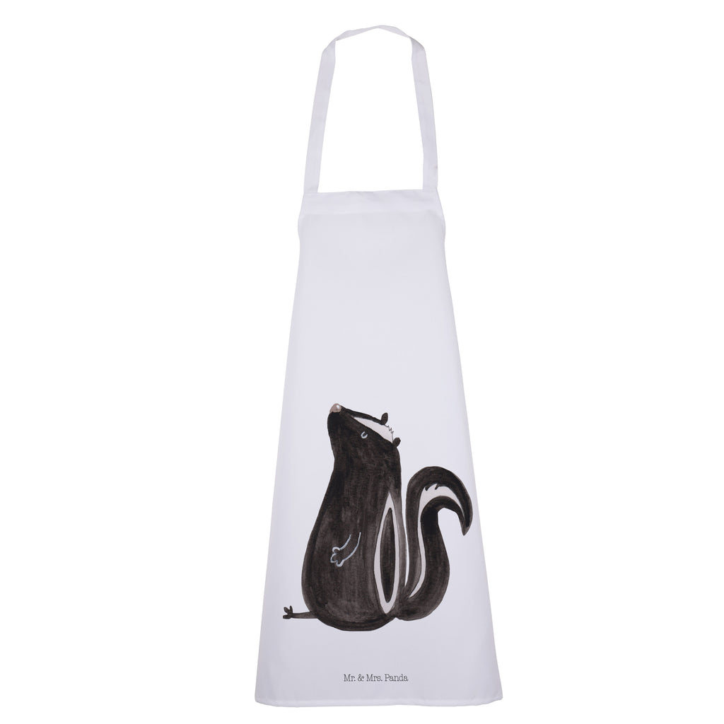 Kochschürze Stinktier sitzend Schürze, Backschürze, Küchenschürze, Grillschürze, Latzschürze, Stinktier, Skunk, Wildtier, Raubtier, Stinker, Stinki, Spruch, Büro, Recht, Besserwisser