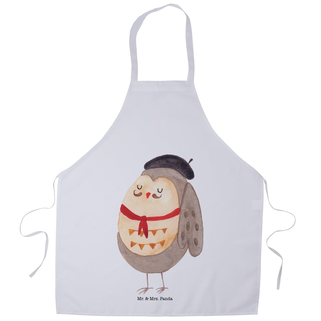 Kochschürze Eule Französisch Schürze, Backschürze, Küchenschürze, Grillschürze, Latzschürze, Eule, Eulen, Eule Deko, Owl, hibou, La vie est belle, das Leben ist schön, Spruch schön, Spruch Französisch, Frankreich