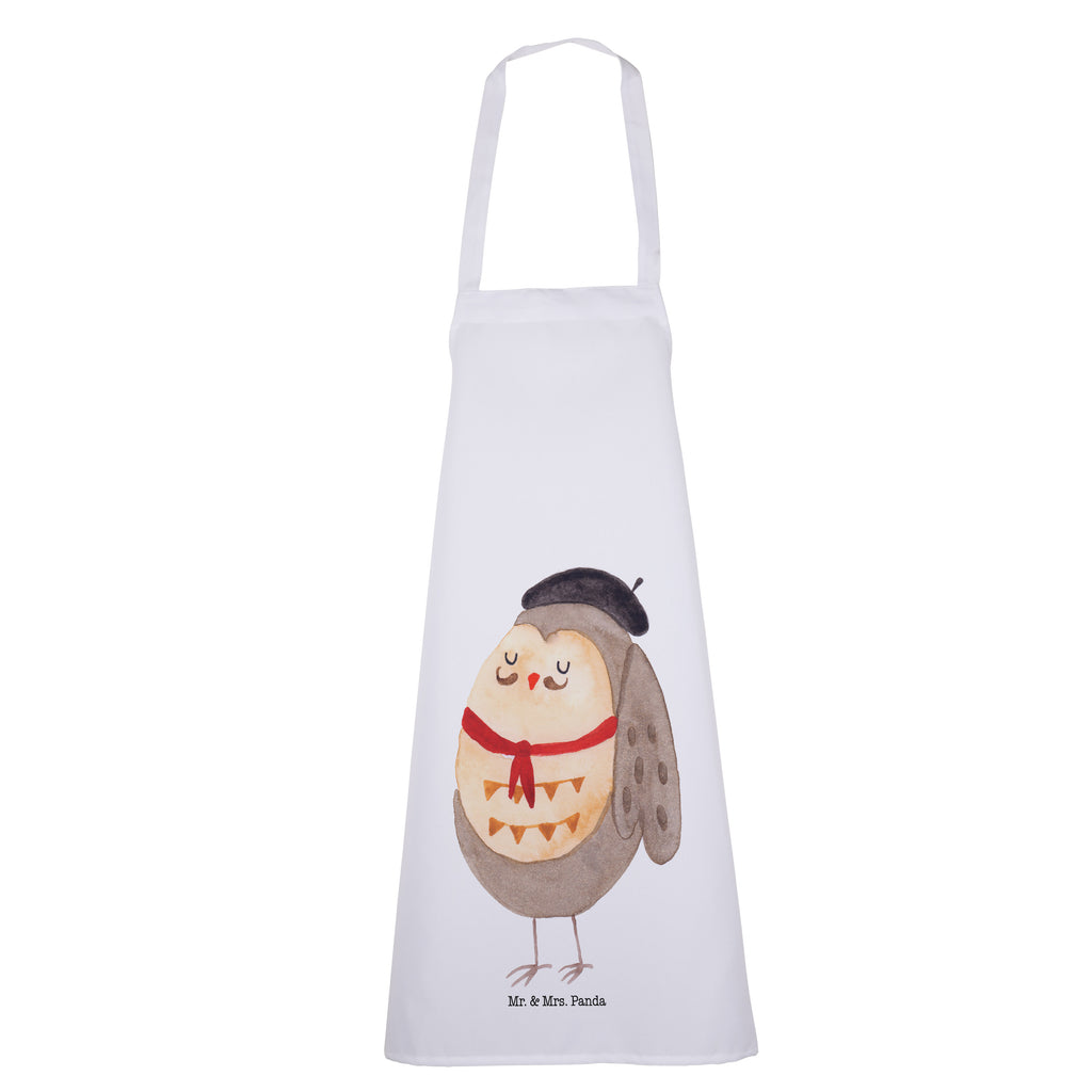 Kochschürze Eule Französisch Schürze, Backschürze, Küchenschürze, Grillschürze, Latzschürze, Eule, Eulen, Eule Deko, Owl, hibou, La vie est belle, das Leben ist schön, Spruch schön, Spruch Französisch, Frankreich