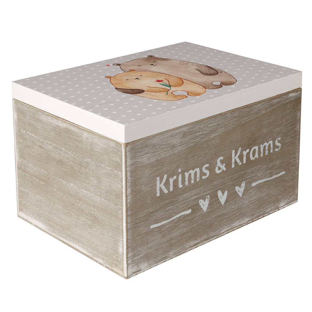 Holzkiste Bären Liebe Holzkiste, Kiste, Schatzkiste, Truhe, Schatulle, XXL, Erinnerungsbox, Erinnerungskiste, Dekokiste, Aufbewahrungsbox, Liebe, Partner, Freund, Freundin, Ehemann, Ehefrau, Heiraten, Verlobung, Heiratsantrag, Liebesgeschenk, Jahrestag, Hocheitstag, Verliebt, Verlobt, Verheiratet, Geschenk Freundin, Geschenk Freund, Liebesbeweis, Hochzeitstag, Geschenk Hochzeit, Bären, Bärchen, Bär