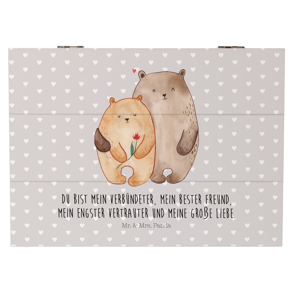 Holzkiste Bären Liebe Holzkiste, Kiste, Schatzkiste, Truhe, Schatulle, XXL, Erinnerungsbox, Erinnerungskiste, Dekokiste, Aufbewahrungsbox, Liebe, Partner, Freund, Freundin, Ehemann, Ehefrau, Heiraten, Verlobung, Heiratsantrag, Liebesgeschenk, Jahrestag, Hocheitstag, Verliebt, Verlobt, Verheiratet, Geschenk Freundin, Geschenk Freund, Liebesbeweis, Hochzeitstag, Geschenk Hochzeit, Bären, Bärchen, Bär