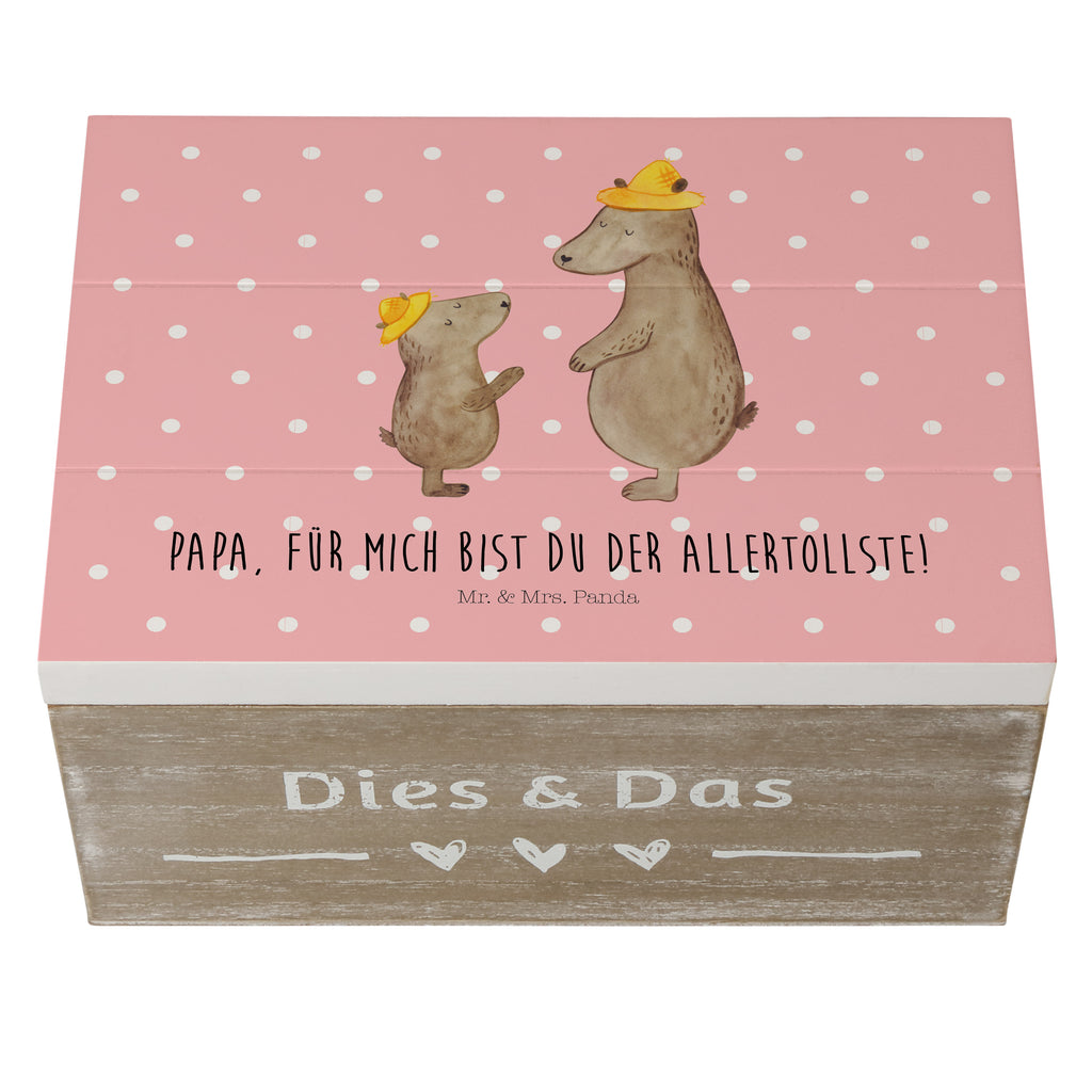 Holzkiste Bären mit Hut Holzkiste, Kiste, Schatzkiste, Truhe, Schatulle, XXL, Erinnerungsbox, Erinnerungskiste, Dekokiste, Aufbewahrungsbox, Familie, Vatertag, Muttertag, Bruder, Schwester, Mama, Papa, Oma, Opa, Bär, Bären, Vater, Papi, Paps, Dad, Daddy, Lieblingsmensch, Sohn, Söhne, Kind, Kinder, Vater-Sohn, Family, Vorbild