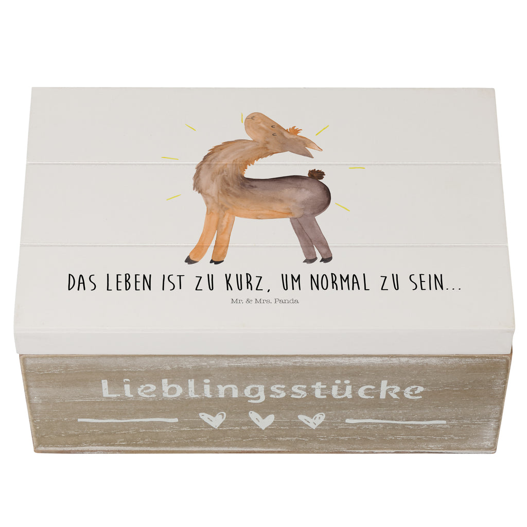 Holzkiste Lama stolz Holzkiste, Kiste, Schatzkiste, Truhe, Schatulle, XXL, Erinnerungsbox, Erinnerungskiste, Dekokiste, Aufbewahrungsbox, Lama, Alpaka, Lamas, Außenseiter, Anders, Neustart, stolz, Hippie, Freundin, Freundinnen, beste Freundin, Kumpel, Familie, Family