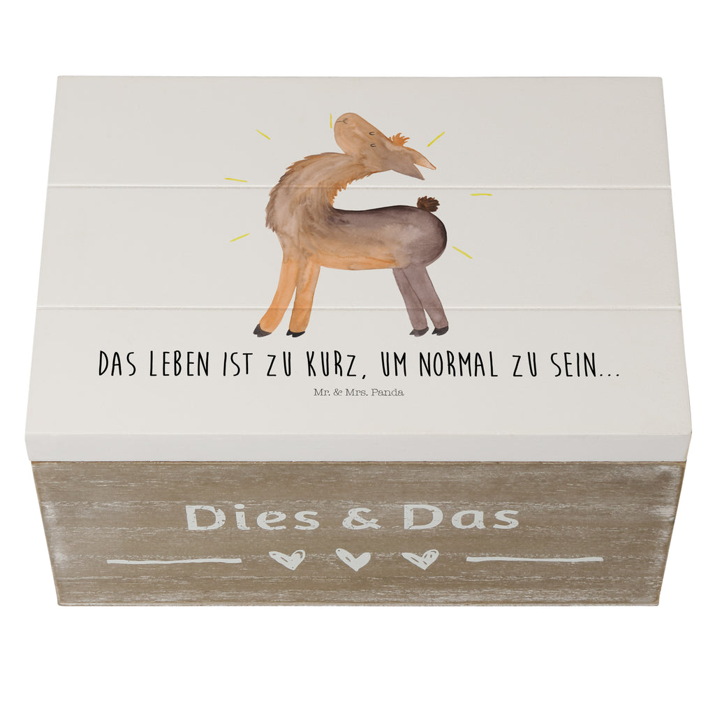 Holzkiste Lama stolz Holzkiste, Kiste, Schatzkiste, Truhe, Schatulle, XXL, Erinnerungsbox, Erinnerungskiste, Dekokiste, Aufbewahrungsbox, Lama, Alpaka, Lamas, Außenseiter, Anders, Neustart, stolz, Hippie, Freundin, Freundinnen, beste Freundin, Kumpel, Familie, Family