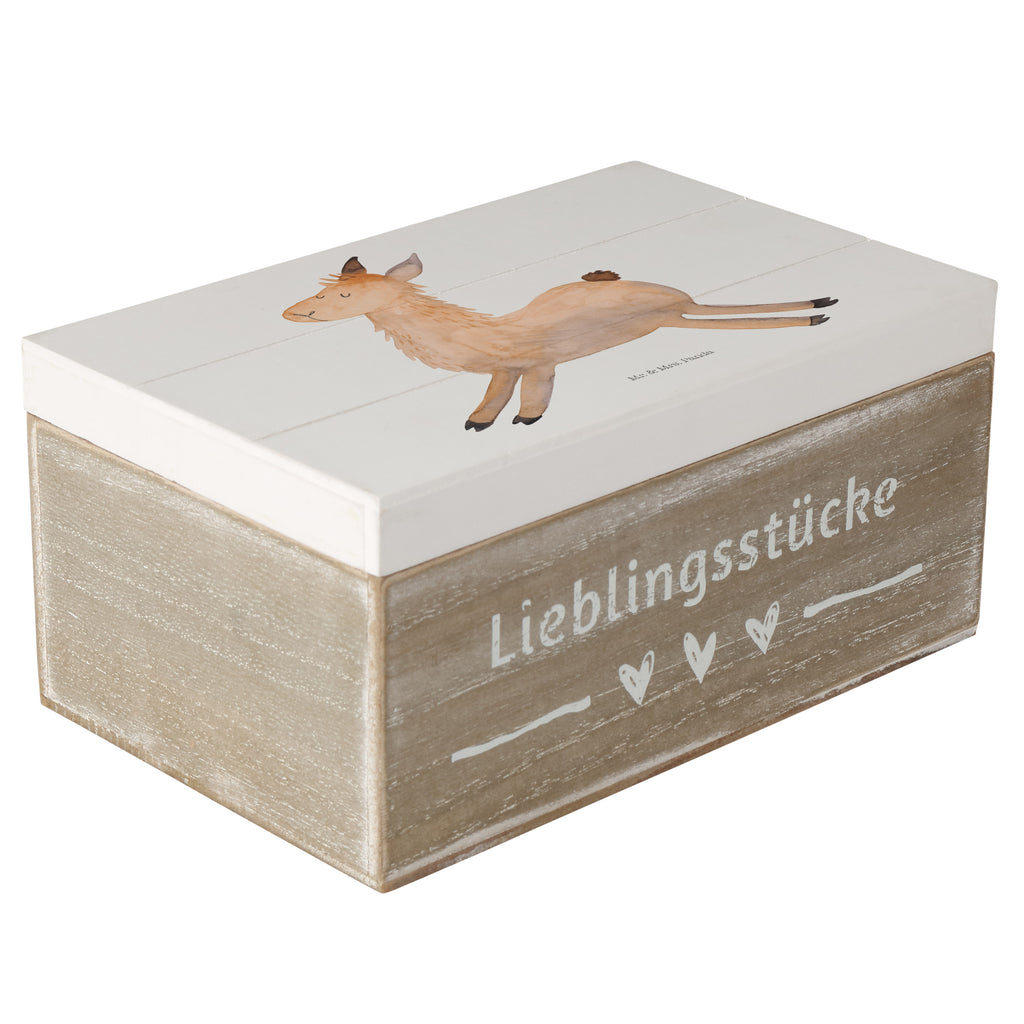 Holzkiste Lama springend Holzkiste, Kiste, Schatzkiste, Truhe, Schatulle, XXL, Erinnerungsbox, Erinnerungskiste, Dekokiste, Aufbewahrungsbox, Lama, Alpaka, Lamas, Lieblingstag, Happy day, fröhlich, Glück, Freundin, Liebeskummer, Neustart, guten Morgen, Start, Prüfung, Abitur
