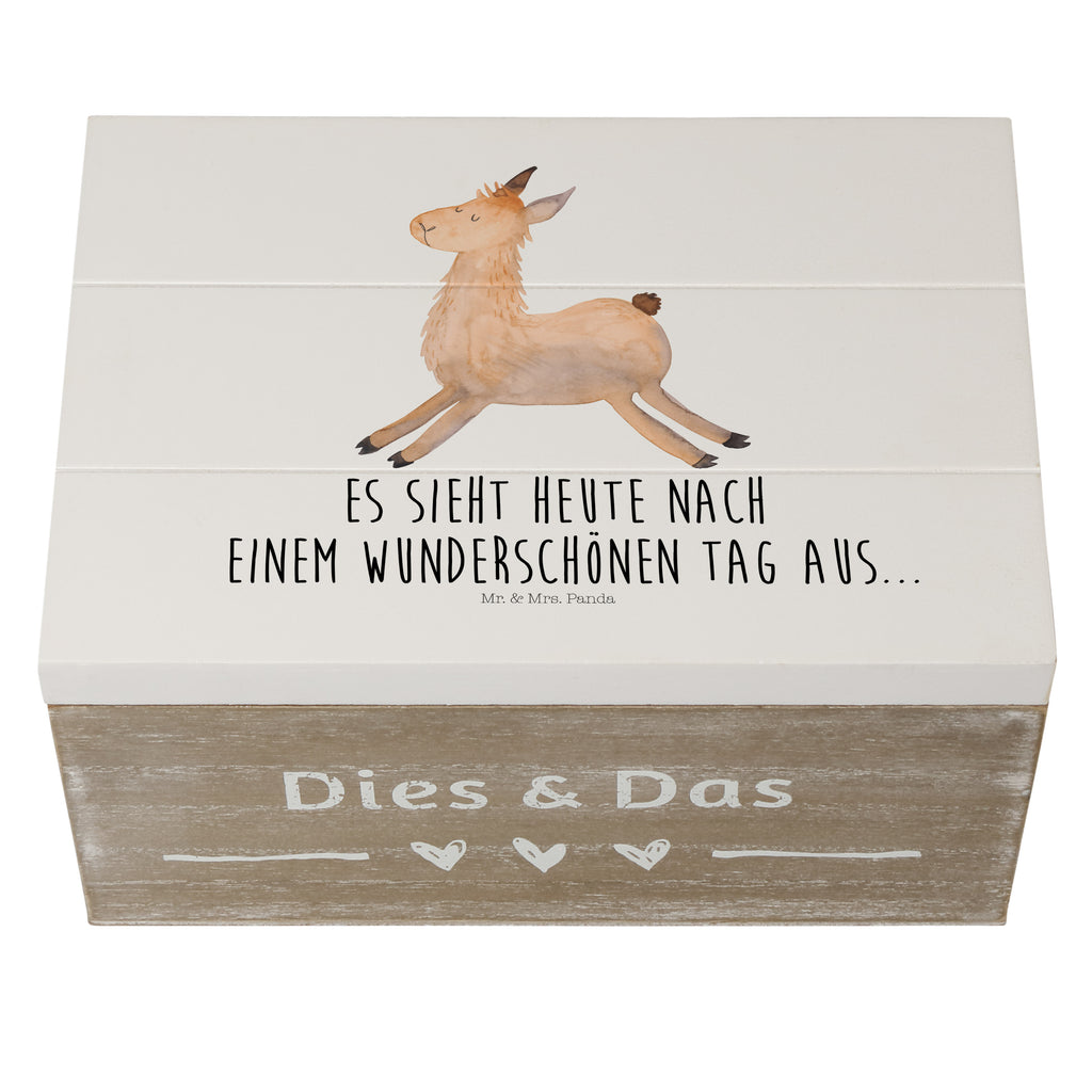 Holzkiste Lama springend Holzkiste, Kiste, Schatzkiste, Truhe, Schatulle, XXL, Erinnerungsbox, Erinnerungskiste, Dekokiste, Aufbewahrungsbox, Lama, Alpaka, Lamas, Lieblingstag, Happy day, fröhlich, Glück, Freundin, Liebeskummer, Neustart, guten Morgen, Start, Prüfung, Abitur