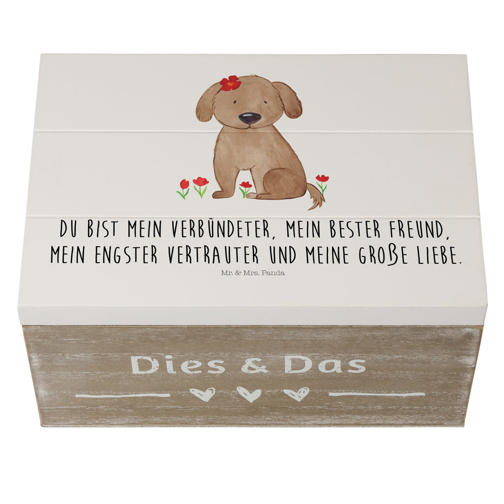 Holzkiste Hund Hundedame Holzkiste, Kiste, Schatzkiste, Truhe, Schatulle, XXL, Erinnerungsbox, Erinnerungskiste, Dekokiste, Aufbewahrungsbox, Hund, Hundemotiv, Haustier, Hunderasse, Tierliebhaber, Hundebesitzer, Sprüche, Hunde, Hundeliebe, Hundeglück, Liebe, Frauchen
