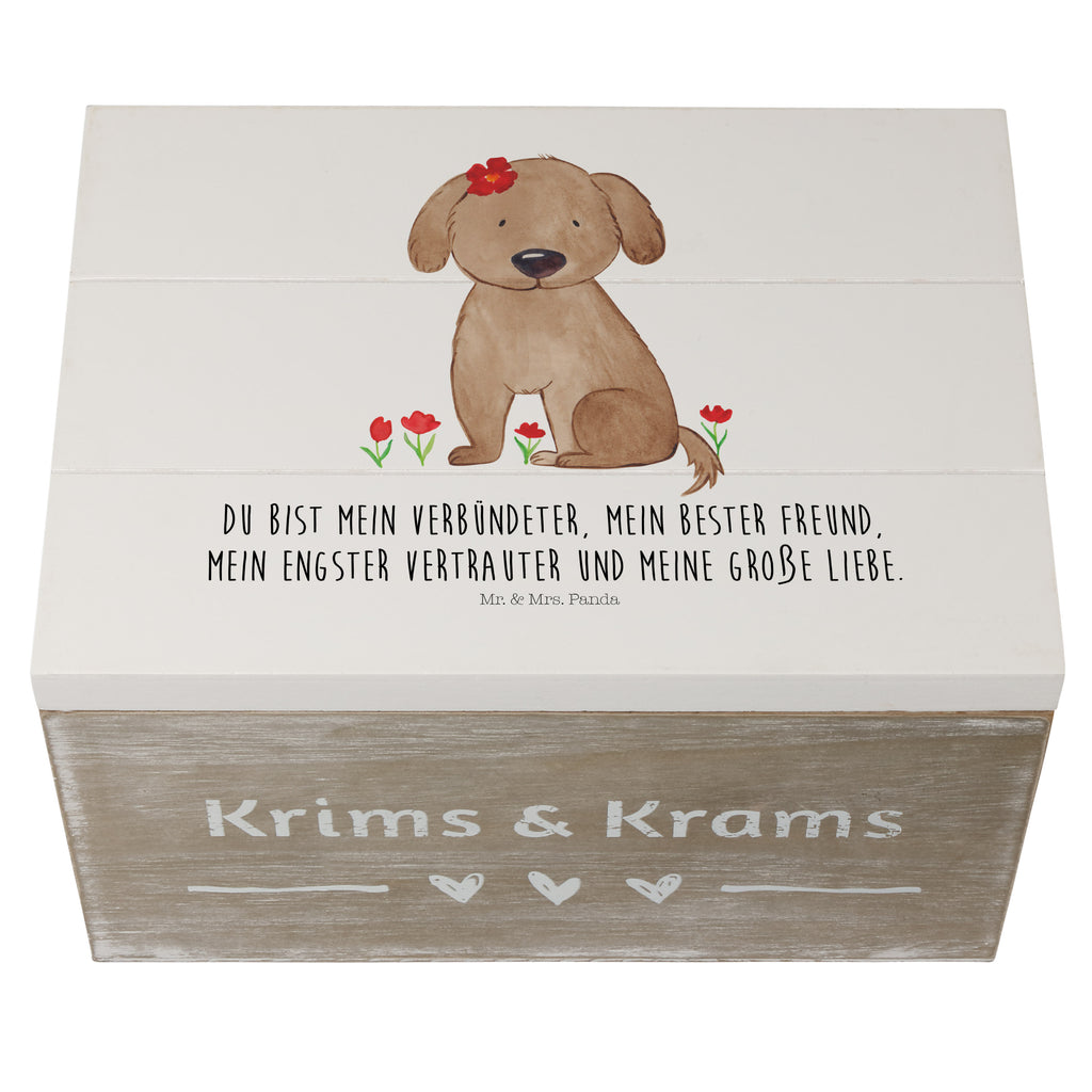 Holzkiste Hund Hundedame Holzkiste, Kiste, Schatzkiste, Truhe, Schatulle, XXL, Erinnerungsbox, Erinnerungskiste, Dekokiste, Aufbewahrungsbox, Hund, Hundemotiv, Haustier, Hunderasse, Tierliebhaber, Hundebesitzer, Sprüche, Hunde, Hundeliebe, Hundeglück, Liebe, Frauchen