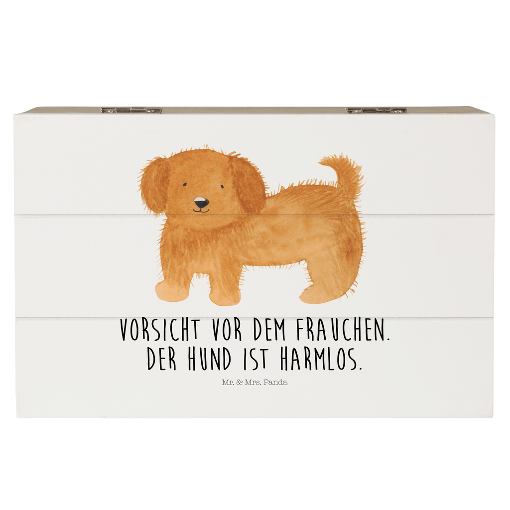 Holzkiste Hund flauschig Holzkiste, Kiste, Schatzkiste, Truhe, Schatulle, XXL, Erinnerungsbox, Erinnerungskiste, Dekokiste, Aufbewahrungsbox, Hund, Hundemotiv, Haustier, Hunderasse, Tierliebhaber, Hundebesitzer, Sprüche, Hunde, Frauchen, Hundemama, Hundeliebe