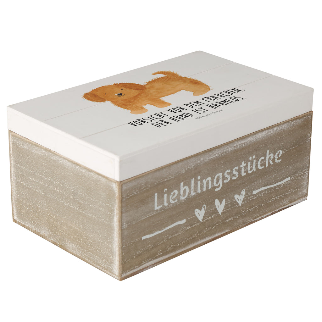 Holzkiste Hund flauschig Holzkiste, Kiste, Schatzkiste, Truhe, Schatulle, XXL, Erinnerungsbox, Erinnerungskiste, Dekokiste, Aufbewahrungsbox, Hund, Hundemotiv, Haustier, Hunderasse, Tierliebhaber, Hundebesitzer, Sprüche, Hunde, Frauchen, Hundemama, Hundeliebe